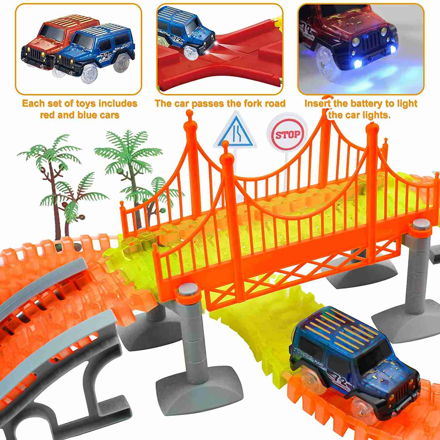 glow-race-track-toys-truck-cars for cheap