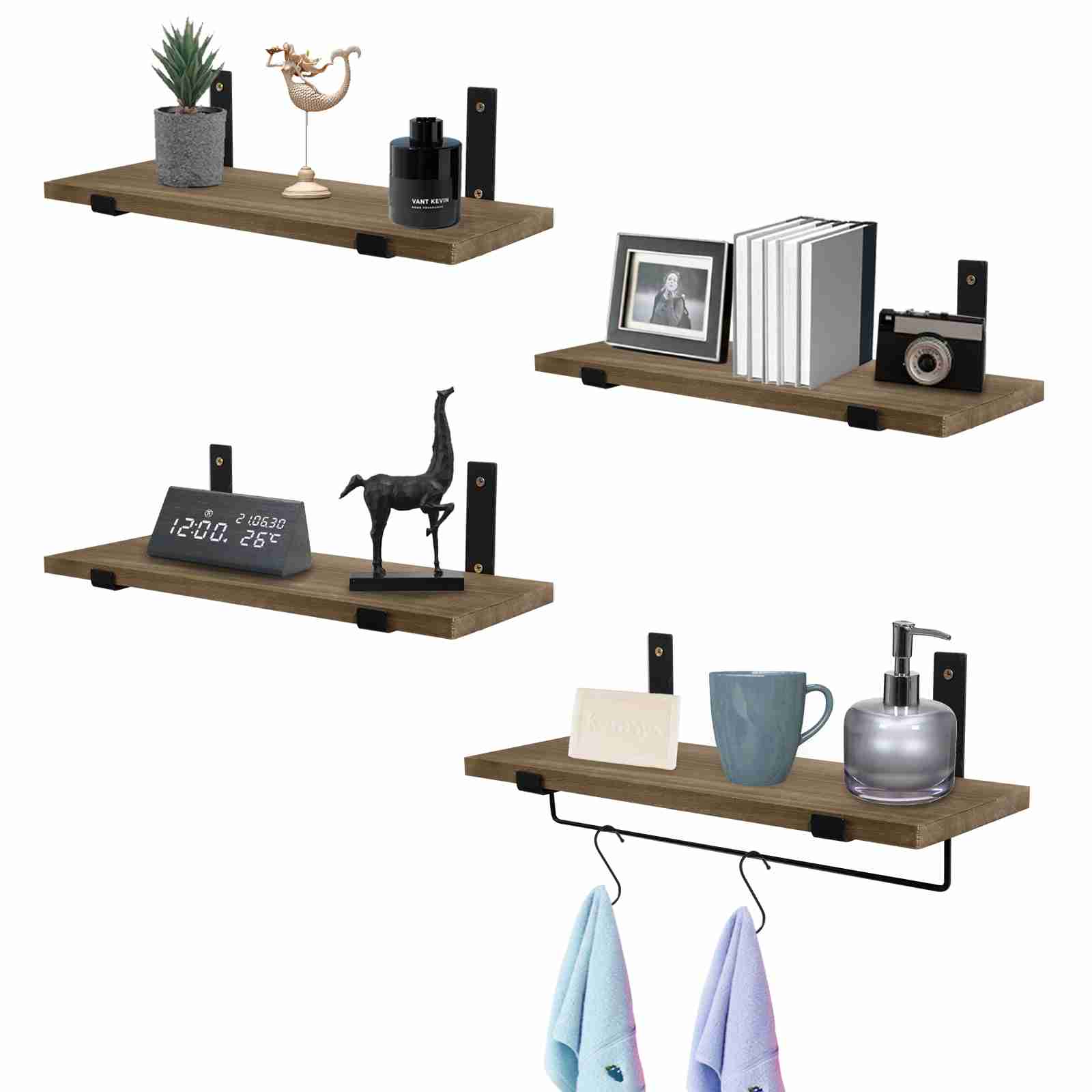 floating-shelves-wall-mounted-natural-wood-bathroom-kitchen with cash back rebate