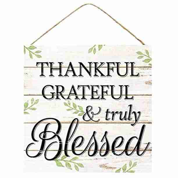 thanksgiving-gratitude-sign-home-decor-blessed-thankful with cash back rebate
