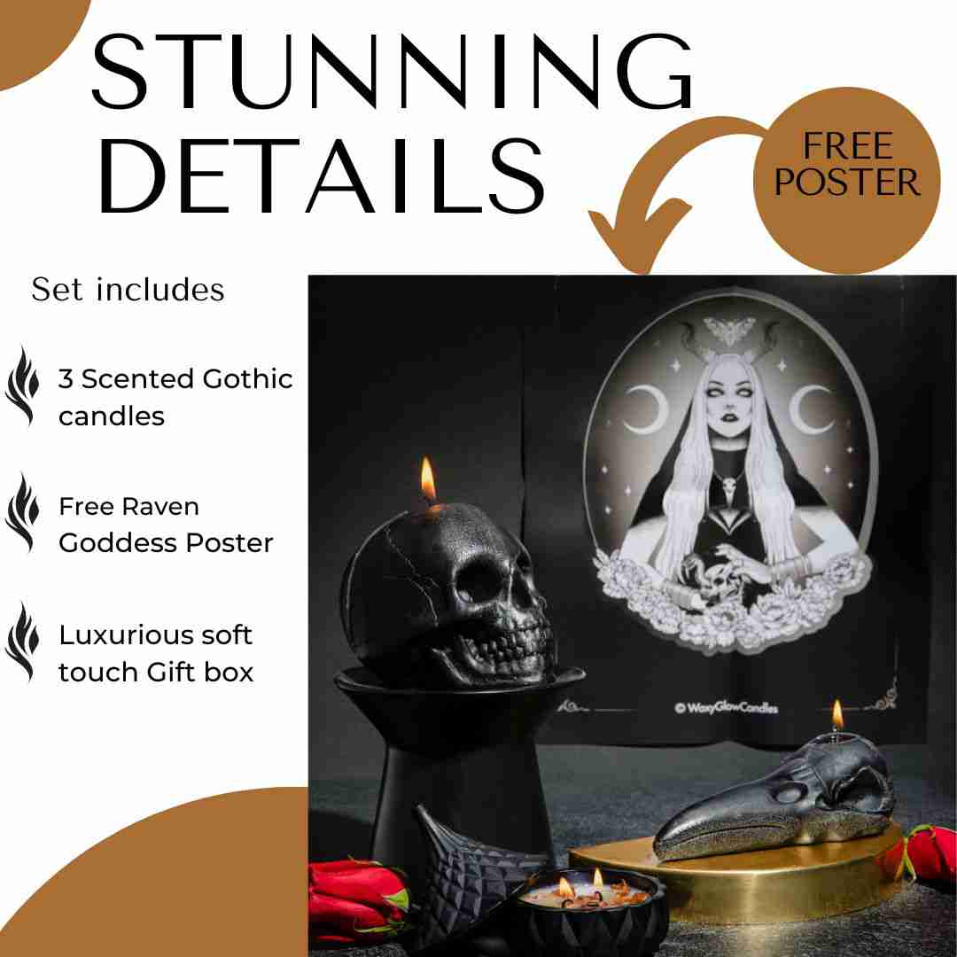 sacred-luxury-skull-candle-set for cheap