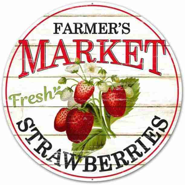 farmers-market-sign-metal-decor-farmhouse-country-decoration with cash back rebate