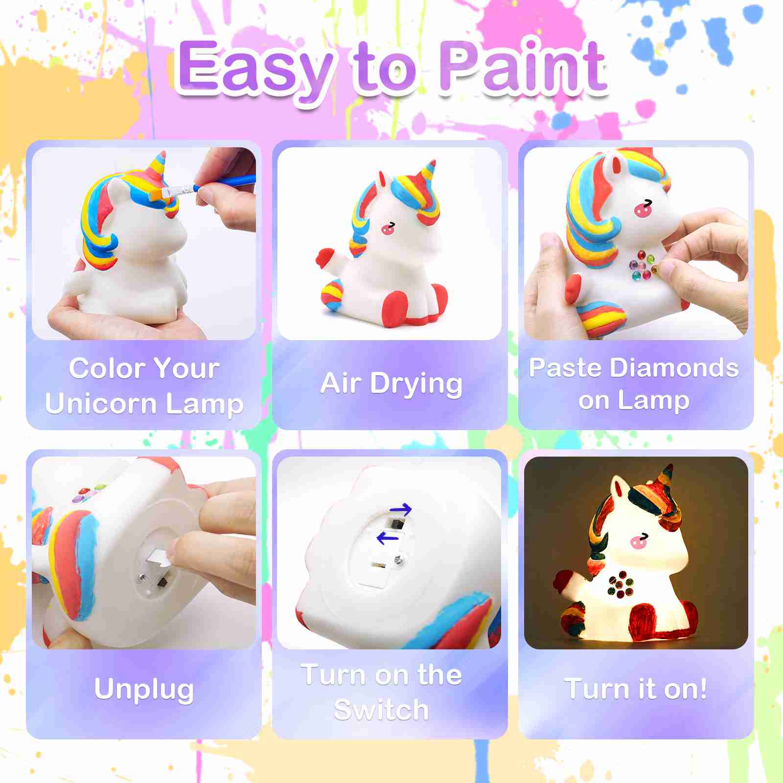 unicorn-toys-for-girls-crafts-for-kids-unicorn-night-light for cheap