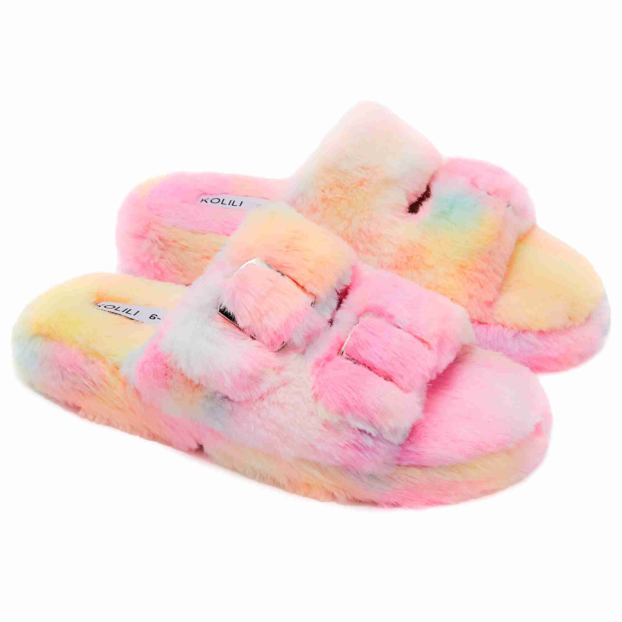 open-toe-slippers-furry with cash back rebate