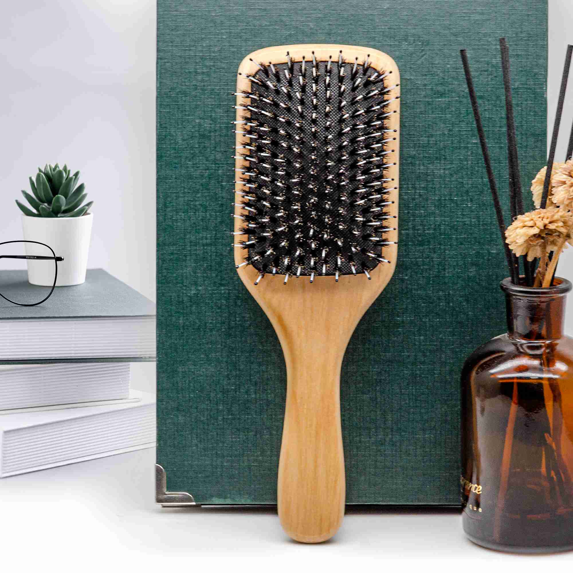 wooden-hairbrush with discount code