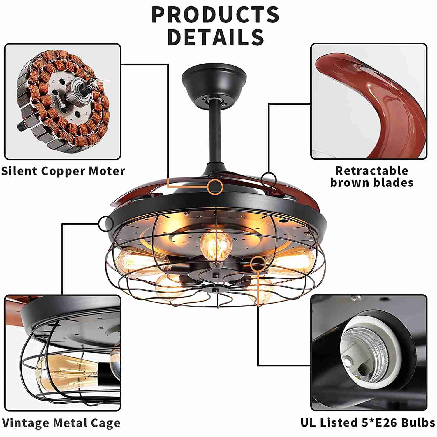 industrial-retractable-ceiling-fan for cheap