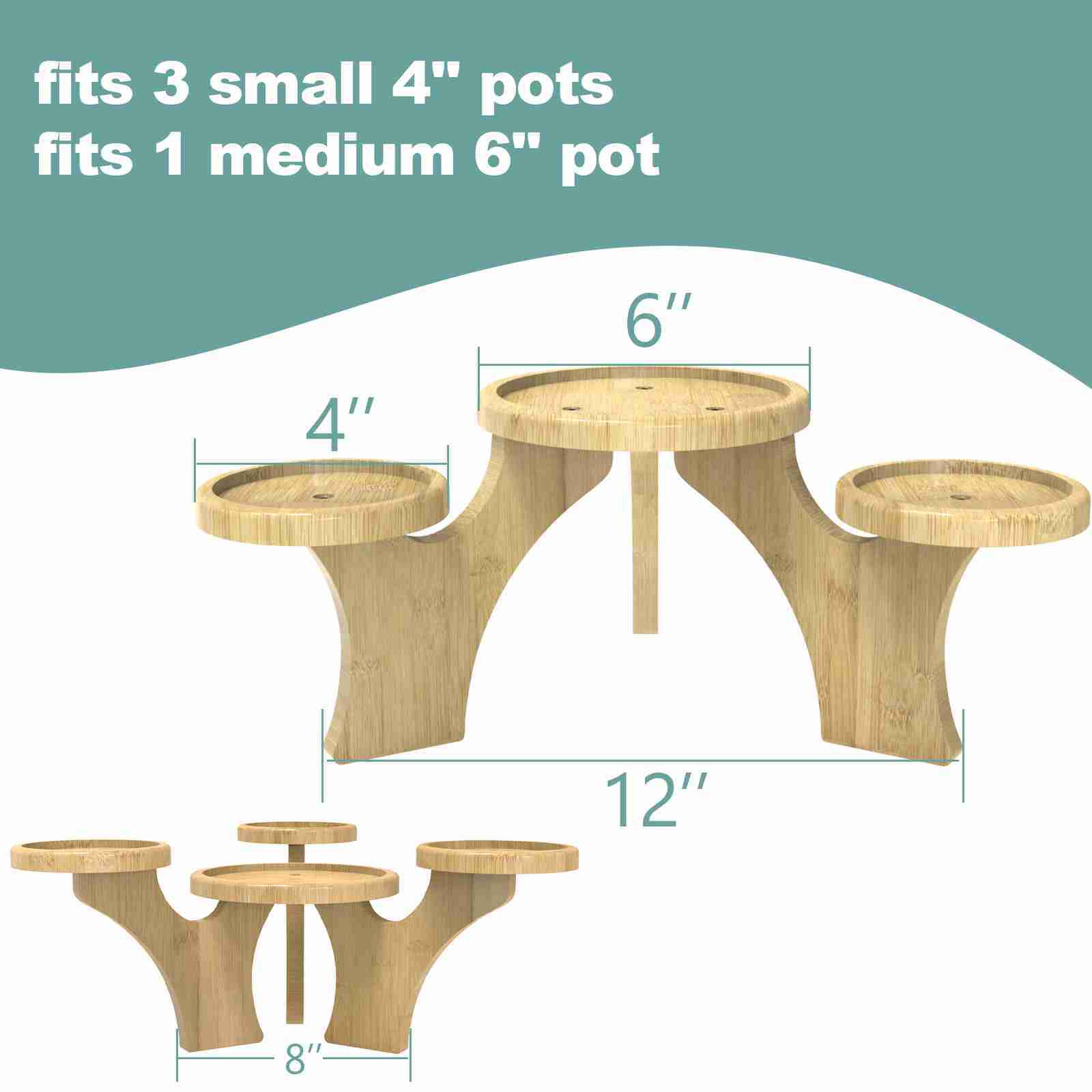 bamboo-plant-stand with discount code