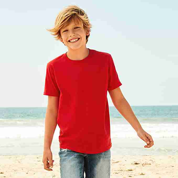 cotton-short-sleeve-crewneck-shirt-for-boys-and-girls for cheap