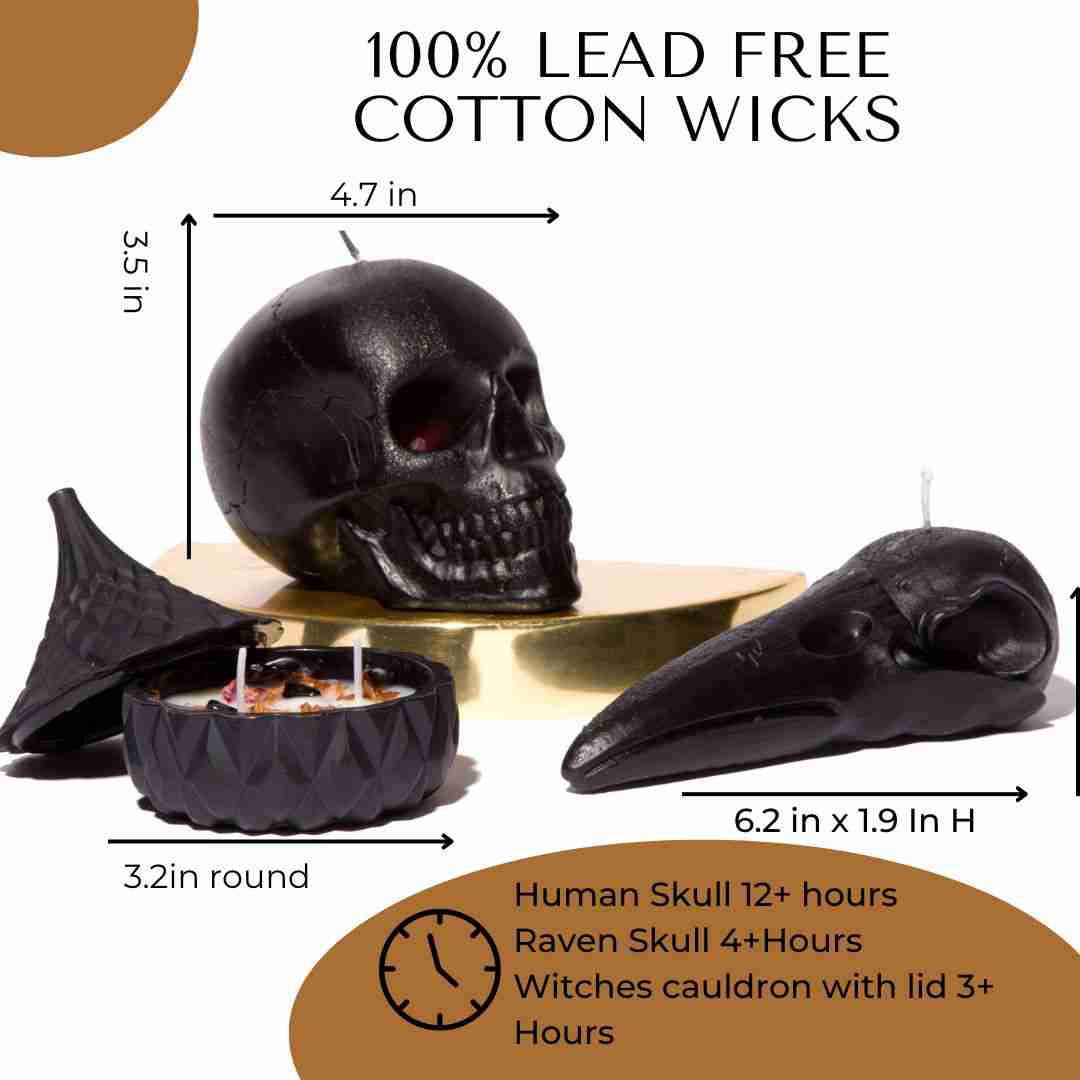 sacred-luxury-skull-candle-set with discount code