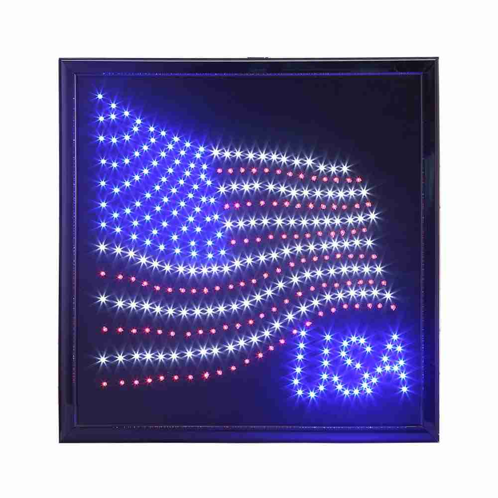 led-american-flag-sign-animated-lighting with cash back rebate