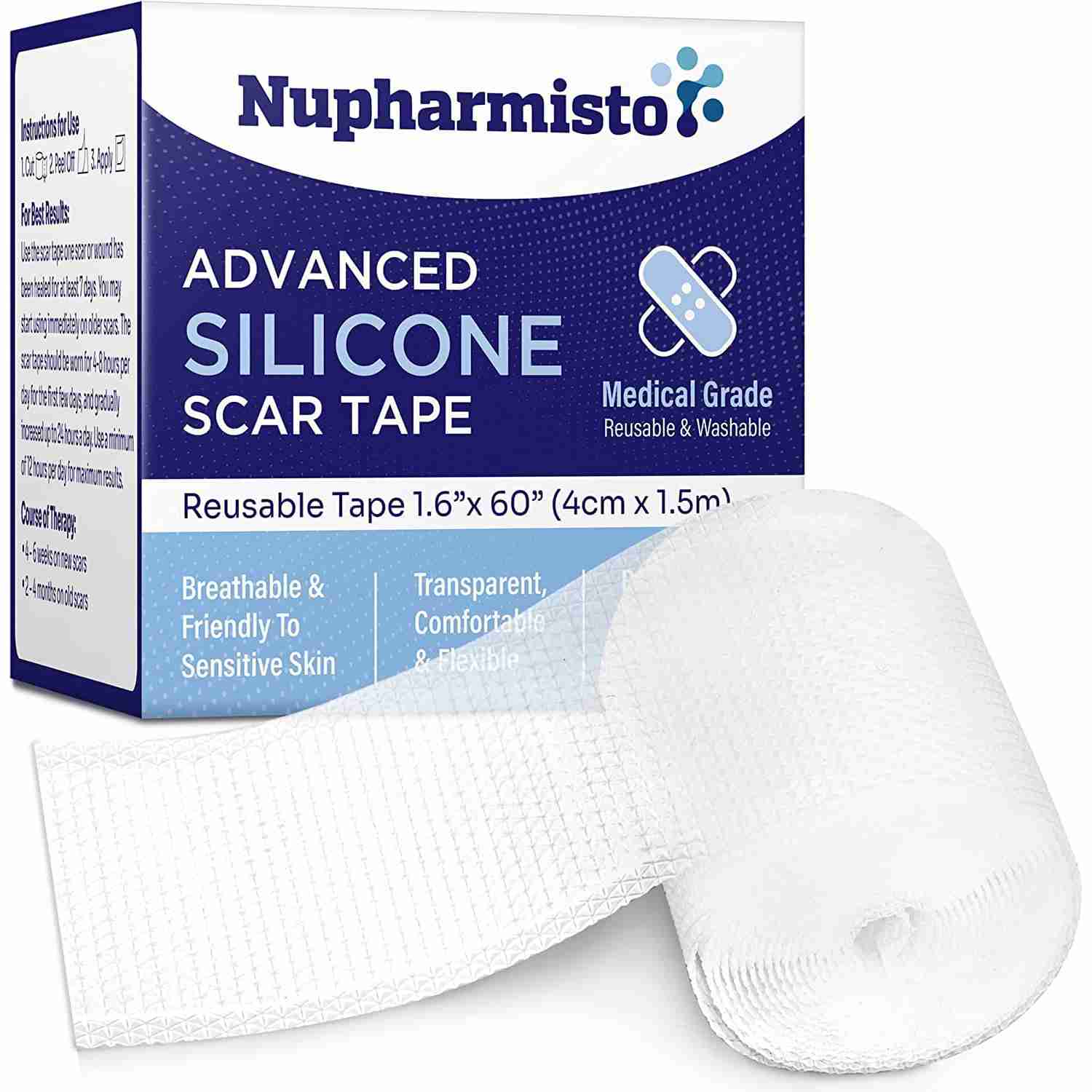 silicone-scar-strips-nupharmisto with cash back rebate