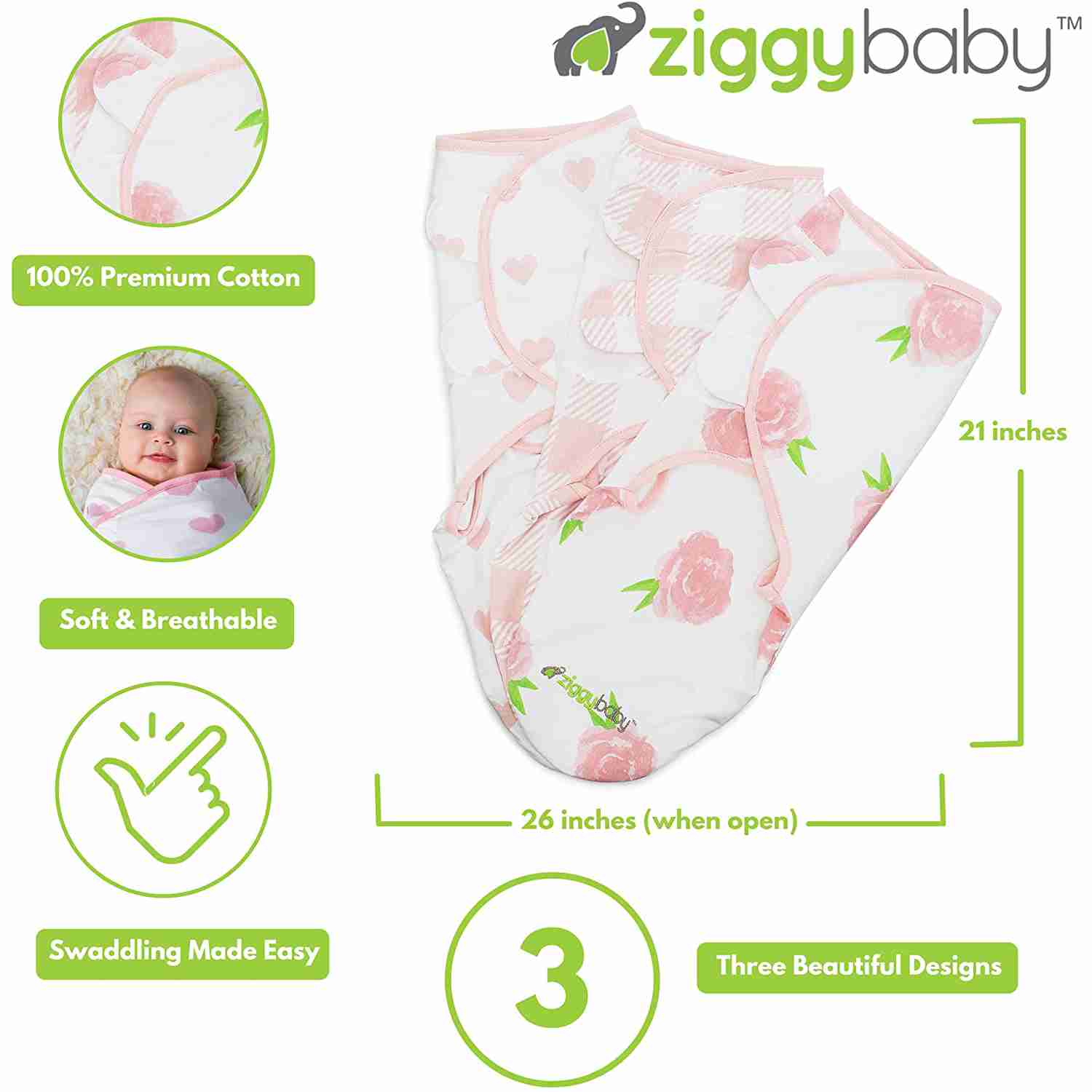 swaddle-blankets-baby-girl for cheap