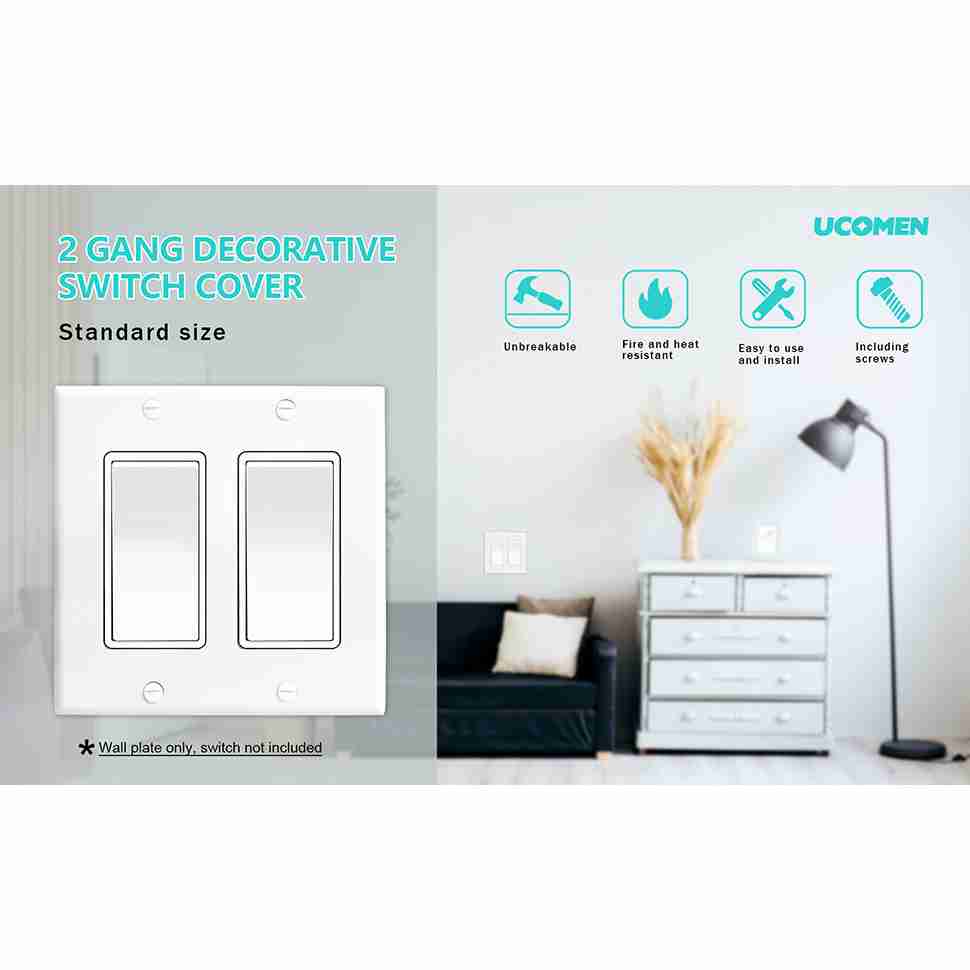 decorator-wall-plate-standard-size-2-gang-cover for cheap