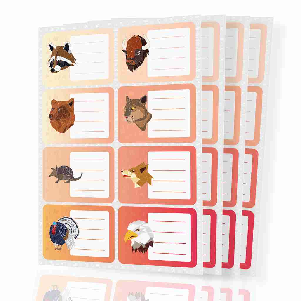 name-tags-animal-stickers-to-write-on-self-adhesive-labels with cash back rebate