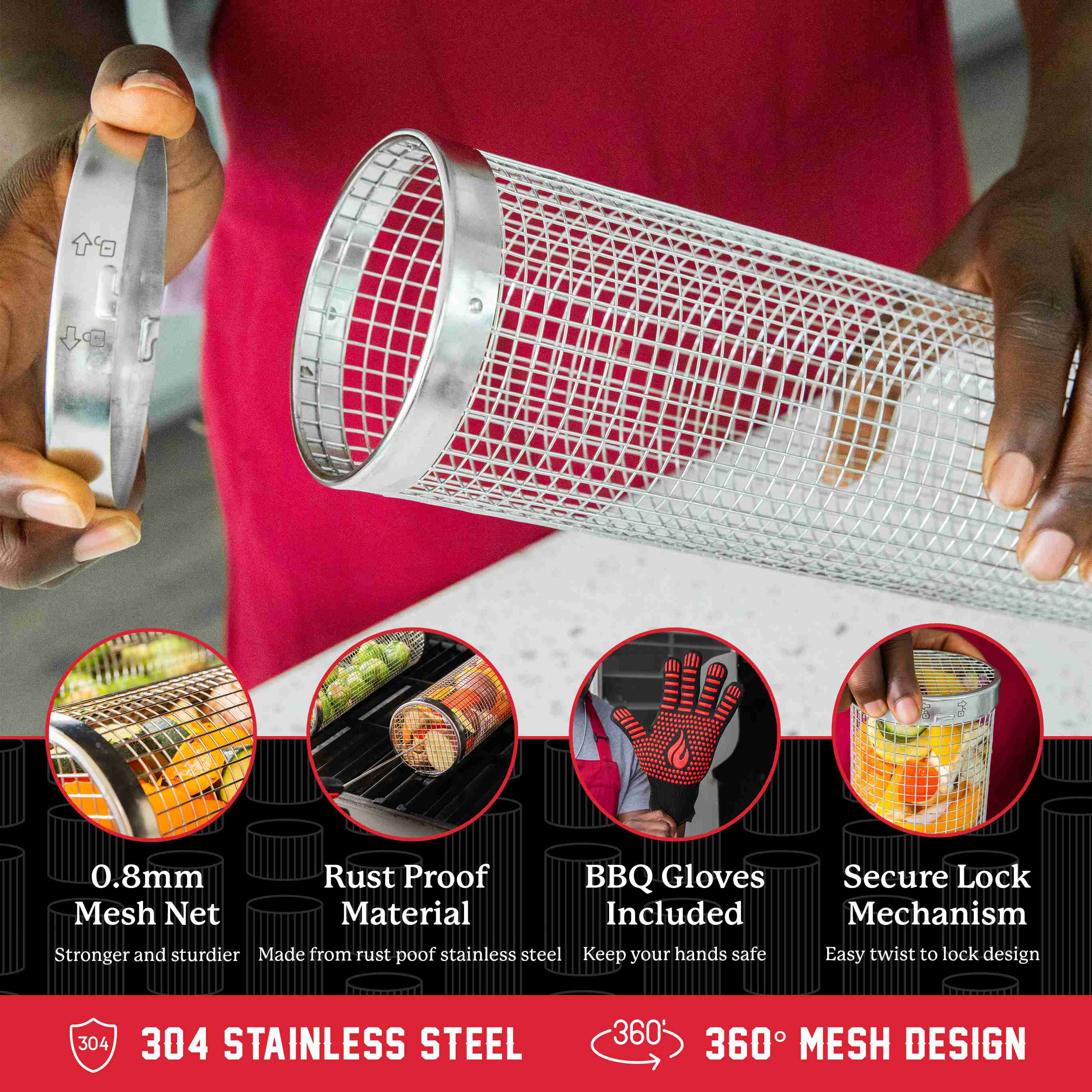 rolling-grill-basket-grill-basket-grilling-basket with discount code