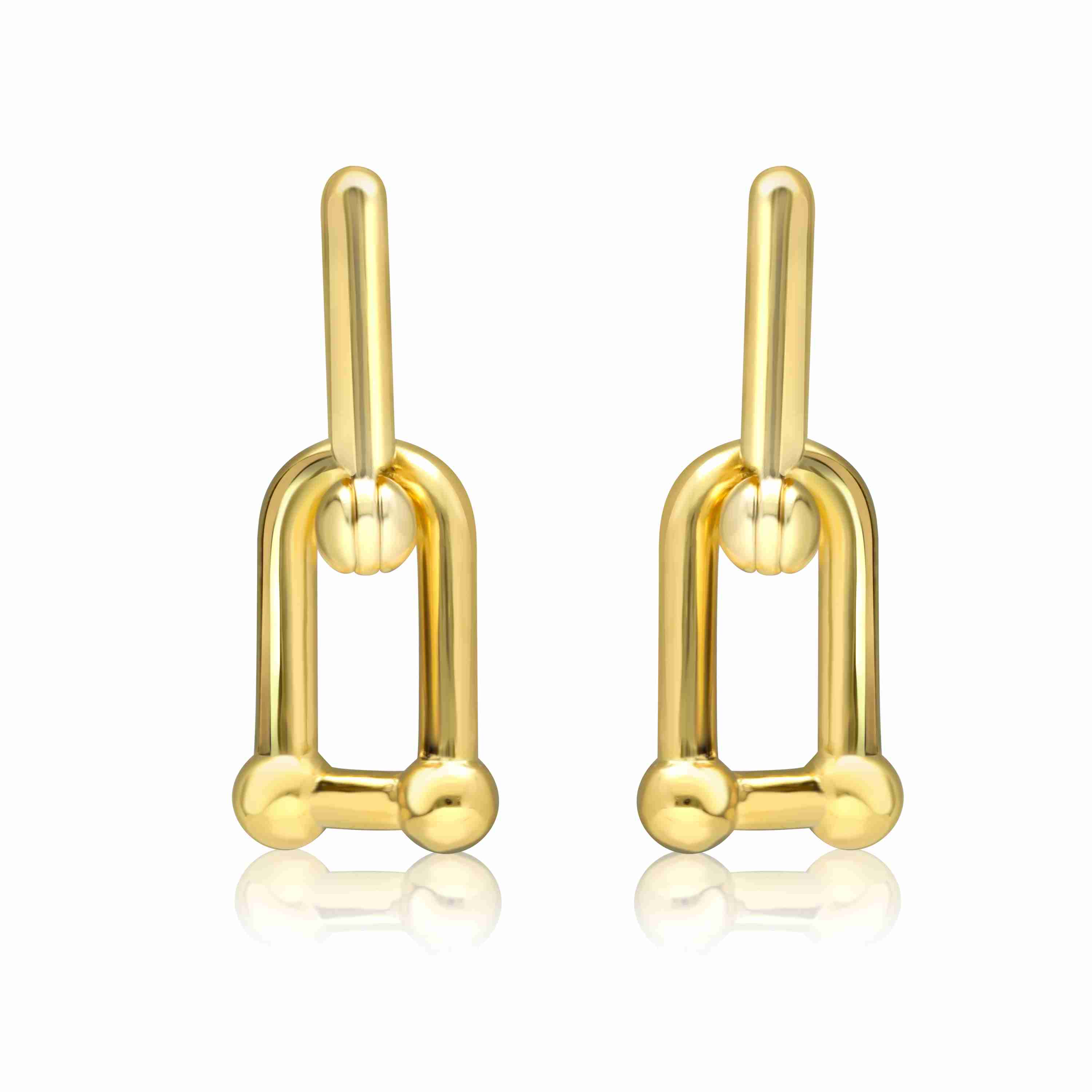 chunky-gold-earrings with cash back rebate