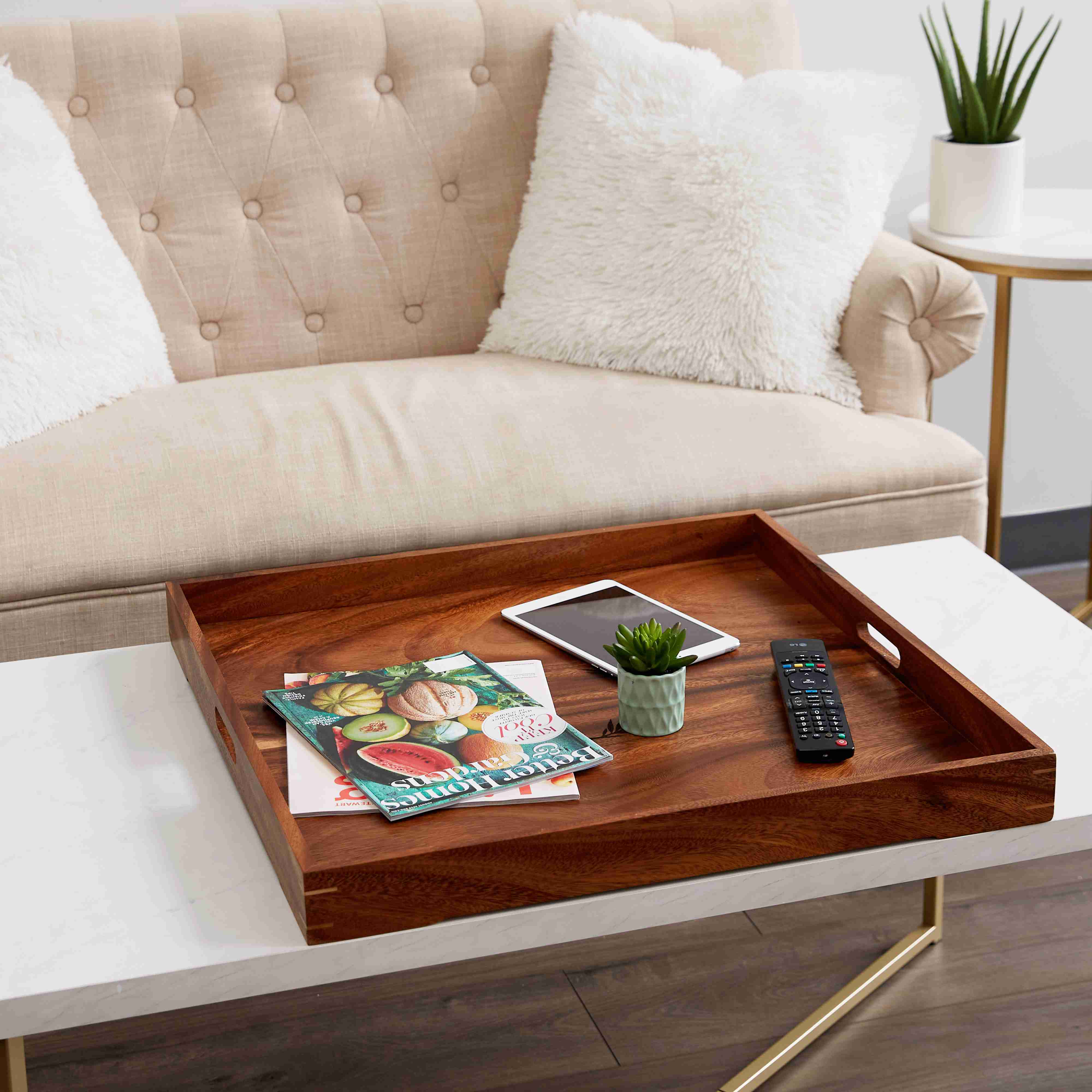 Ottoman-Tray with cash back rebate