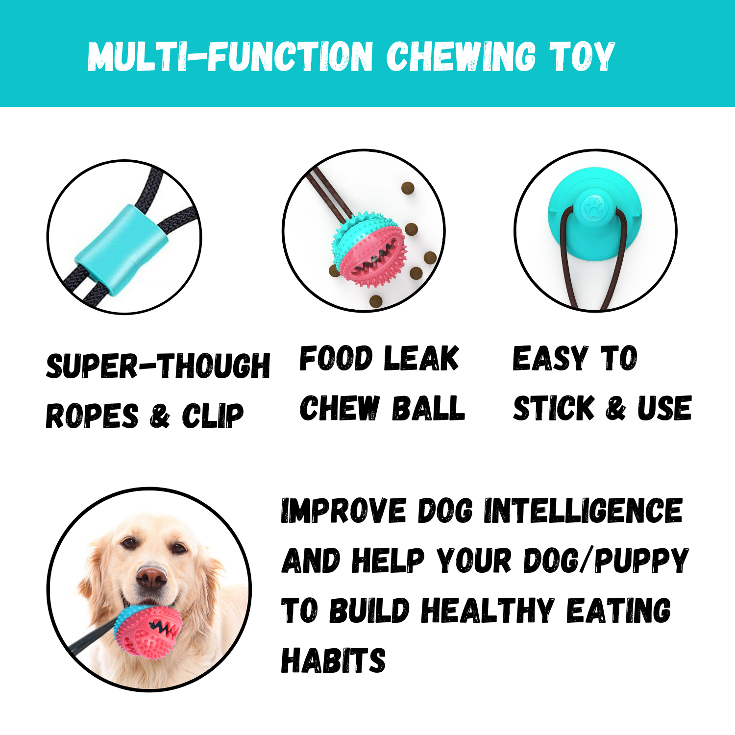 dog-toy-chew-toy-pendant-safety-light-suction-cup-food for cheap