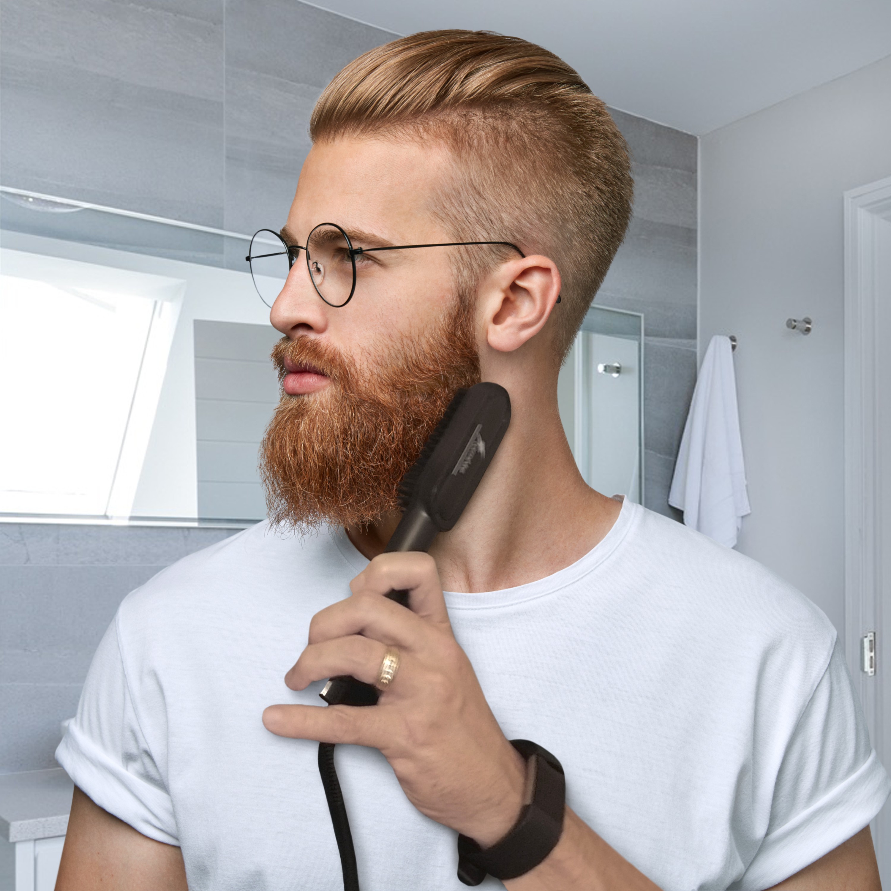 beard-straightener-brush with discount code