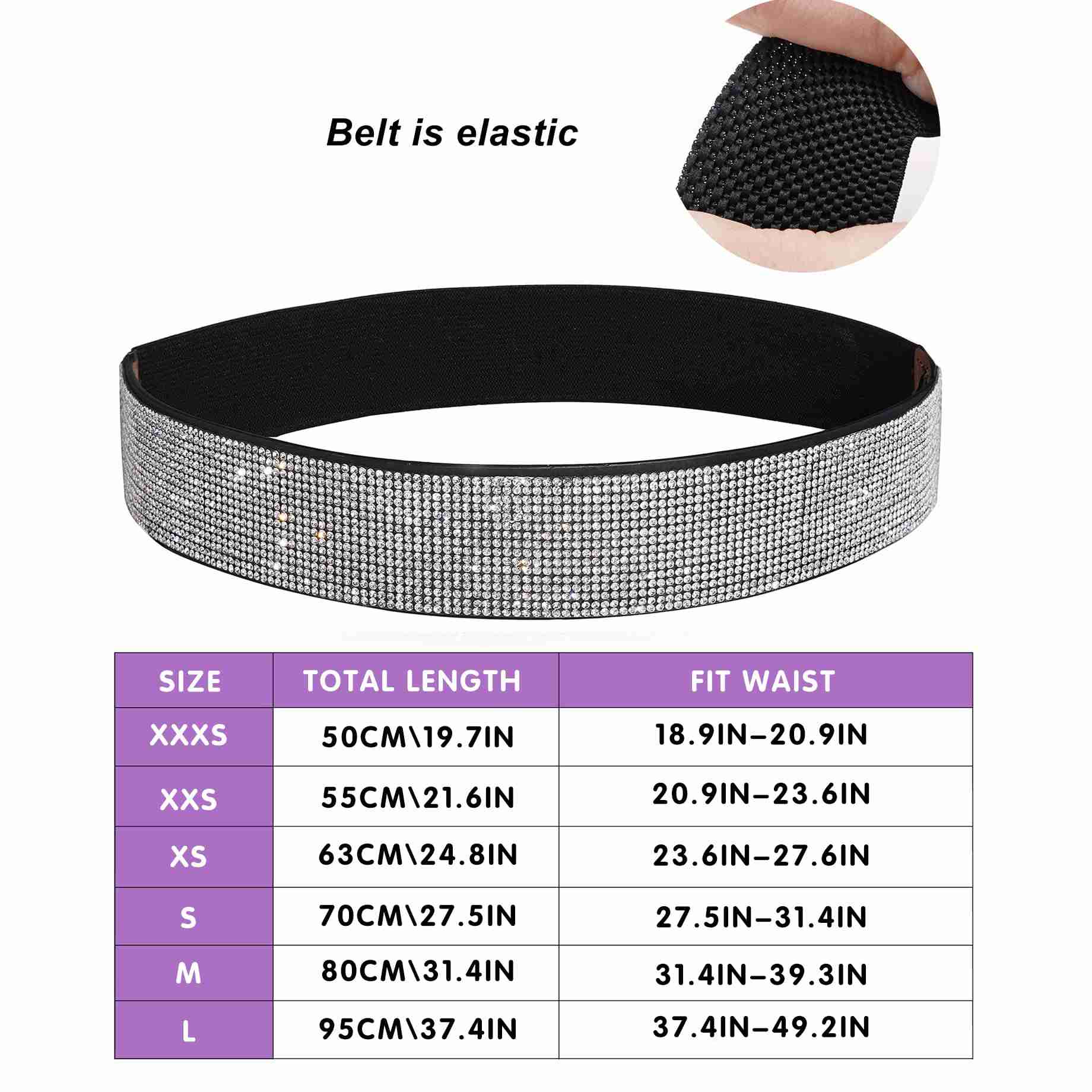 rhinestone-elastic-leather-crystal with discount code