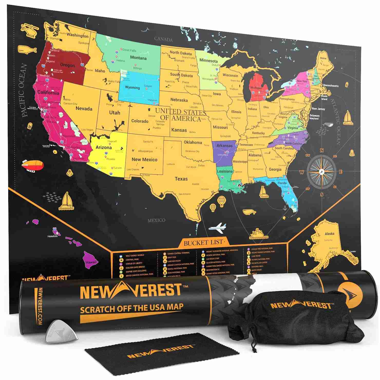 scratch-off-map-of-the-usa-travel-poster with cash back rebate